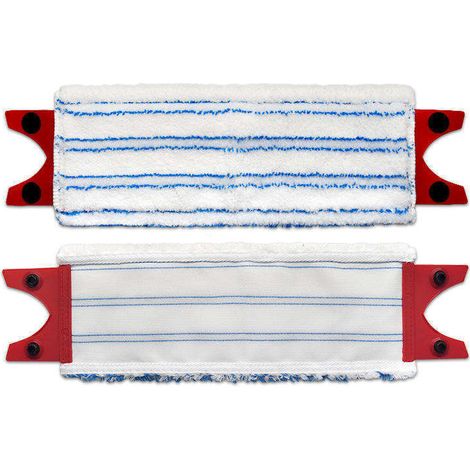 Lot de 2 coussinets de balai plat en microfibre (36×14cm), compatibles avec Vileda UltraMax/UltraMaT et O-Cedar (1/4)
