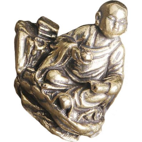 Sculpture de Bouddha doré, figurine de Bouddha en laiton compatible avec la décoration (1/5)