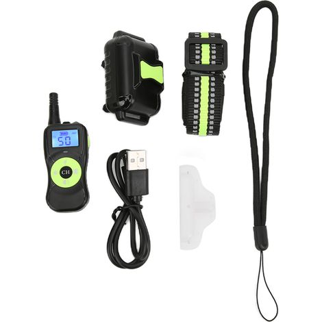 Collier de dressage pour chien étanche, anti-aboiements, rechargeable, avec télécommande et 4 modes pour animaux de compagnie (1/5)