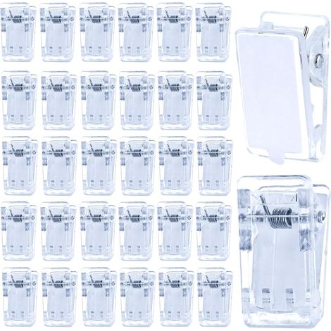 100 pièces Clips Auto-Adhésifs,pinces à ressort adhésives  Pinces à Tapisserie Murale,Clip de Rangement Multifonction,pour photo,bureau, école, salle de classe (1/5)