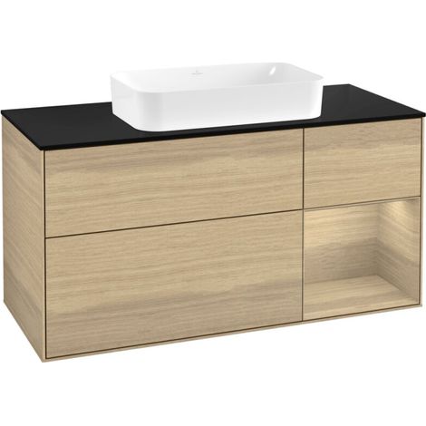 Villeroy & Boch F712PCPC Armoire sous-lavabo Finion F71 (1/2)