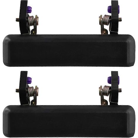 Poignées de porte extérieures de voiture noires (1 paire) (1/4)