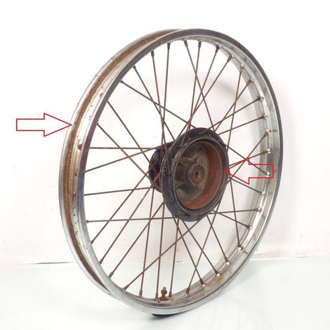 [GEBRAUCHT] Vorderradfelge Takasago für Motorrad Yamaha 125 DTMX 1977 bis (1/4)