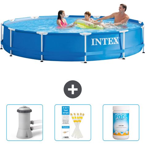 Intex Piscine Tubulaire Ronde - 366x76 cm - 4-pièces SCB73 (1/5)