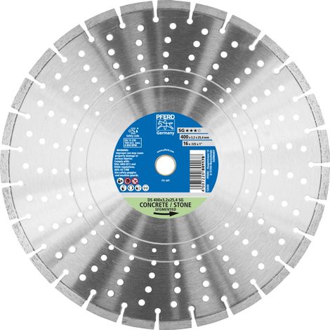 PFERD TOOLS Diamant-Trennscheibe DS 400x3,2x25,4 mm SG für schnelles Trennen von Stein und Beton (1/4)
