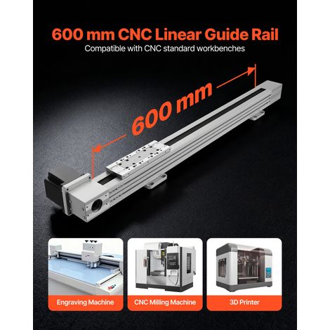 Actionneur Linéaire CNC à Courroie Course 600 mm Module Linéaire CNC à Courroie pour Machines de Gravure Fraiseuses CNC Imprimantes… (1/5)