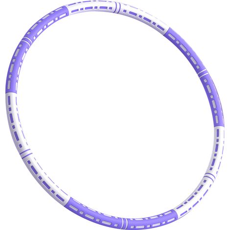 Cercle de fitness lesté pour l'exercice, cercle de fitness détachable avec noyau en acier inoxydable et mousse épaisse, cerceau de hula pour adultes, exercice de fitness doux pour brûler les graisses (1/5)