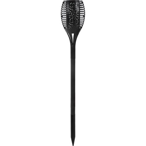96 LED Lampe Solaire Flamme Étanche, Boîtier ABS, Torche Dansante Clignotante pour Jardin (1/5)