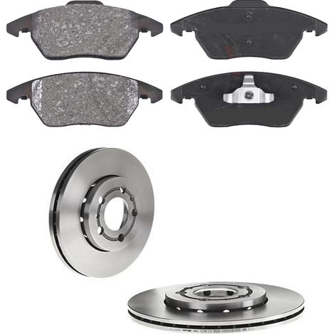 KIT FRENI ANTERIORI compatibile con VW POLO V (6R1,6C1) - DISCHI + PASTIGLIE OEM: P 85 075 , P 85 105 , P 85 041 / 16880 , 16882 /SOSTITUZIONE DIRETTA/BASSA POLVERE/SILENZIOSO (1/5)
