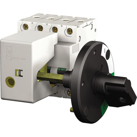 Commande rotative frontale, latérale C60/120 et NC45/100/125 - poignée noire - 27048 (1/2)