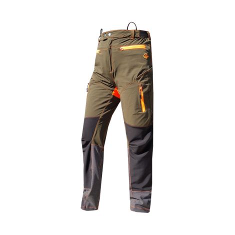 Pantalon de trabajo técnico 100% elástico verde/naranja XXL Verde
