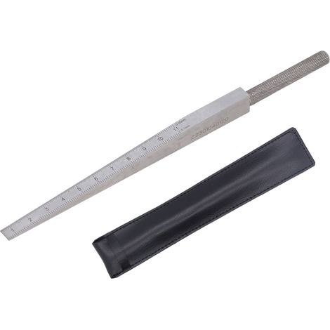 Jauge conique, outil de mesure des trous en acier inoxydable, jauge d'écart de cale de soudage, 2 échelles 0,5 à 11mm (1/5)
