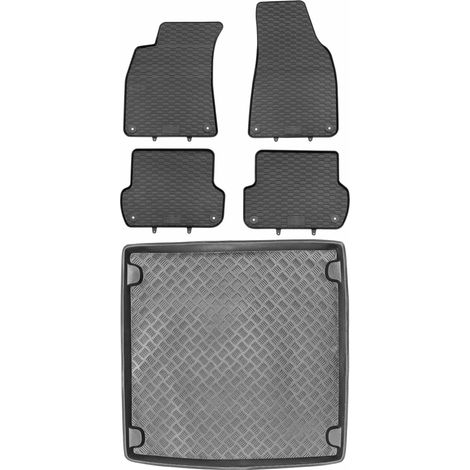 Audi A4 B6 B7 Kombi (2000–2007) – Set: Gummifußmatten + Kofferraummatte