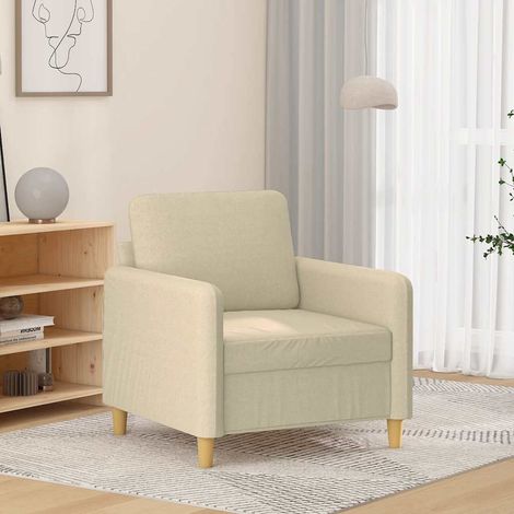 Sessel Creme 60 cm Stoff