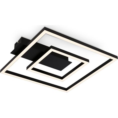 Plafonnier LED, noir, LED/22W