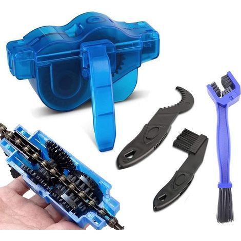 Nettoyeur de Chaîne De Vélo Outils d'entretien Nettoyeur de pétrole Bike Chain Cleaner pour Tous Les Types de Vélos et VTT (1/5)