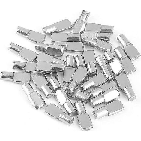 Chevilles d'étagère - 6 mm, nickelées (40 pièces) (1/3)