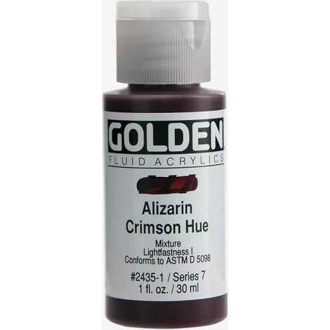 Peinture Acrylique - Golden - Alizarin Crimson Hue - 30ml - Rouge - Mat