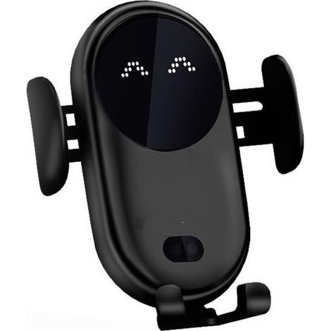 Chargeur sans Fil de Voiture, Support de téléphone de Voiture pour Prise d'air, Support de téléphone de Voiture Universel Station de Charge inductive pour Voiture (Noir) (1/5)