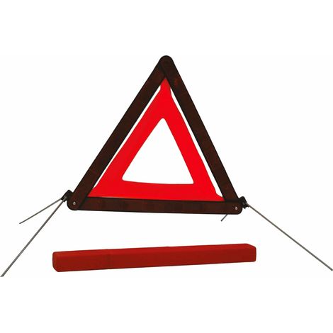 Autobest – Triangle de présignalisation homologué pliable – Coloris rouge – Étui de rangement inclus – Signalisation de sécurité routière