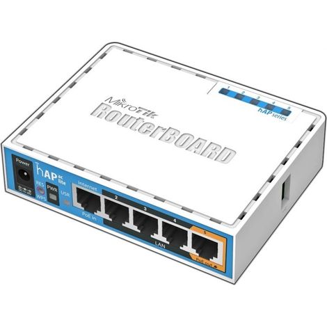 Mikrotik HAP ac lite 500 Mbit/s Blanco con soporte PoE