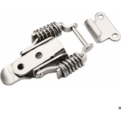 4 Pièce Verrou de Tension, Serrure à levier de verrouillage de boîte, Fermeture à Ressort Loquet,Serrure Tension En Acier Inoxydable (1/4)