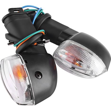 Voyant de clignotant de moto pour Yamaha YZF R1 R6 FZ1 FZ6 avec lentille blanche(Une paire ajustée) (1/5)