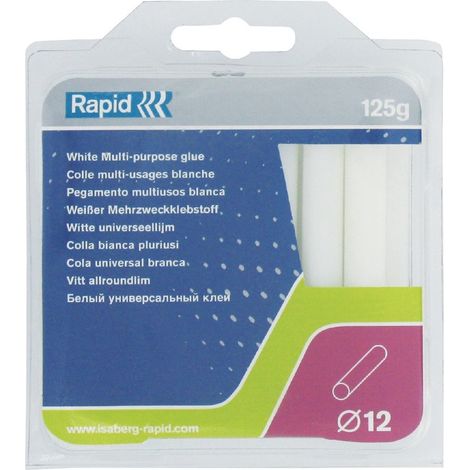 Pegamento multiusos Ø 12 mm - 190 mm - 1 Kg blanco RAPID