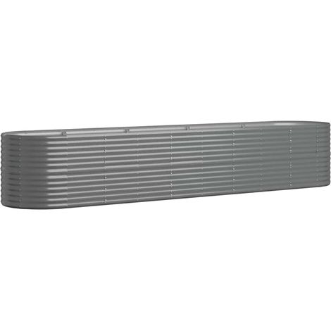 Maison Exclusive - Hochbeet Verzinkter Stahl 368x80x68 cm Grau (1/5)