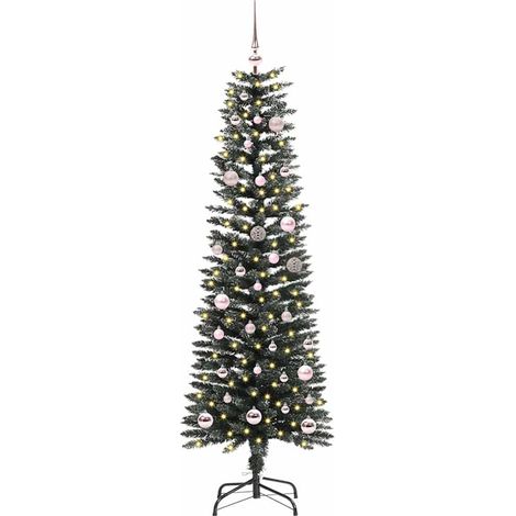 Sapin de Noël Arbre de Noël artificiel Vert 150 cm PVC, plastique et acier (1/5)
