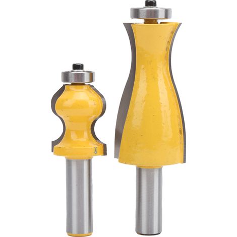 2 pièces Fraise à bois 12mm pour défonceuse, mèche de coupe pour travaux de menuiserie et tronçonnage (1/5)