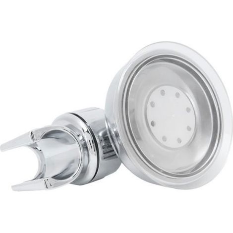 Support Pommeau De Douche - Ventouse Réglable - Pour Salle De Bain - ABS - 11,5 x 7 cm - 1 Pièce (1/5)