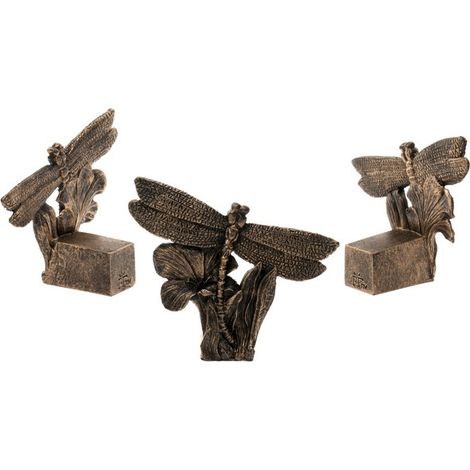 Dragonfly Plant Pot Feet - Set of 3 - L3 x W7.5 x H6.5 cm