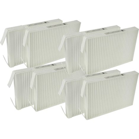 vhbw Filterset Ersatz für Zehnder 527005400 für Lüftungsgerät - Luftfilter G4 / F7 (8 Stück), 18 x 12 x 4 cm, Weiß
