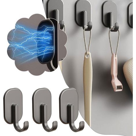 Magnetische Haken für Kühlschränke, robuste und langlebige drehbare Magnethaken, geeignet zum Aufhängen von Gegenständen, mit Hakenmagneten, geeignet für Kühlschränke im Haushalt und Büro, Grills und 