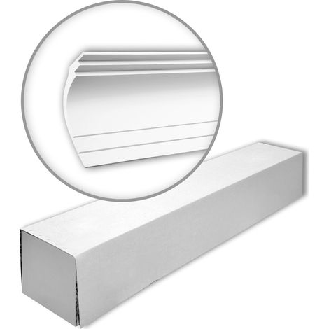 Profhome 150147 1 Karton SET mit 4 Eckleisten Stuckleisten Zierleisten 8 m (1/5)