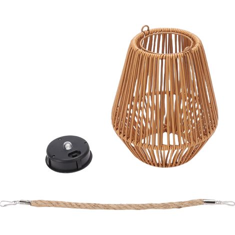 Lanterne solaire d'extérieur étanche IP65, lampe solaire suspendue décorative pour jardin, cour, terrasse, porche, arbres, pelouse, allée (1/5)