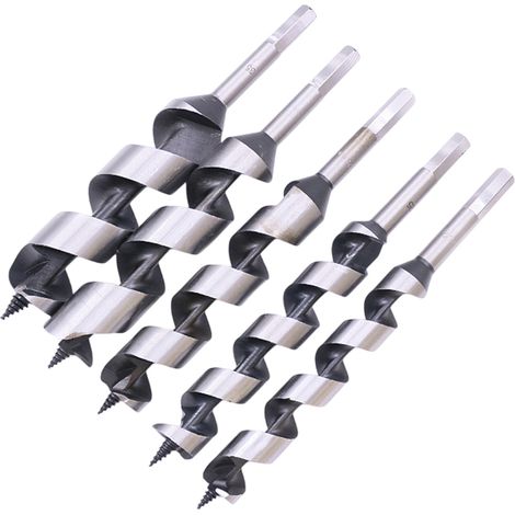 Foret Hélicoïdal - SDS Plus - 230 mm - Pour Bois - Diamètres 6 10 14 18 20 mm - Lot de 5 (1/5)