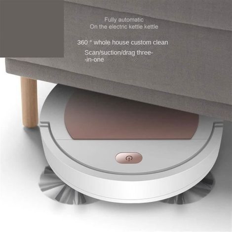 Robot de balayage, robot de nettoyage intelligent sans fil, aspirateur automatique pour petits appareils électroménagers (rose) (1/4)