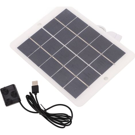 3W 5V Solarwasserpumpe, Solarbrunnen für den Außenbereich, Gleichstrombrunnen für Vogeltränke, Teich oder Garten. (1/5)