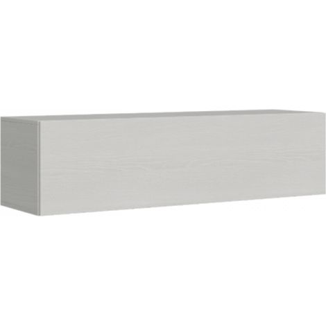 Pensile TV Ribalta con passa cavi L.153,6 H.40 P.39,2 Bianco Frassino (1/5)