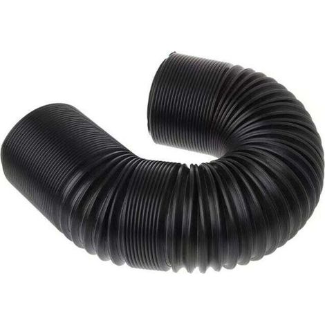 Verstellbarer Ansaugschlauch (Innendurchmesser: 76 mm/3 Zoll), universeller Kaltluftansaugschlauch für Turbolader, flexibles Ansaugrohr-Set, schwarz, Länge 25 cm bis 1 m - Crezuo