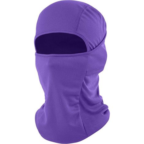 Sturmhaube Balaclava UV-Schutz atmungsaktiv warm winddicht für Damen Herren Lila (1/5)