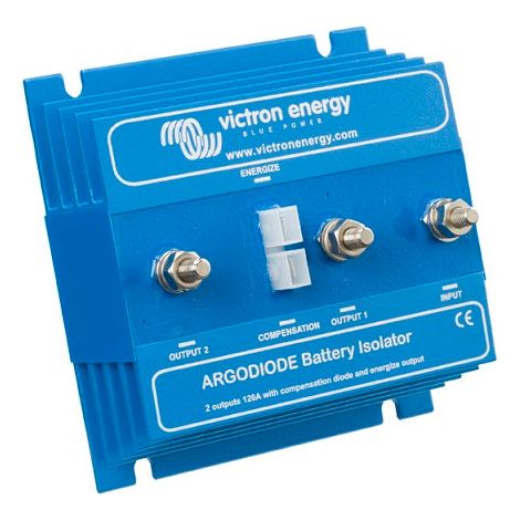 Victron – Répartiteur à diodes 80A – Charge simultanée de 2 batteries – Diodes Schottky pour chute de tension réduite – Garantie 5 ans