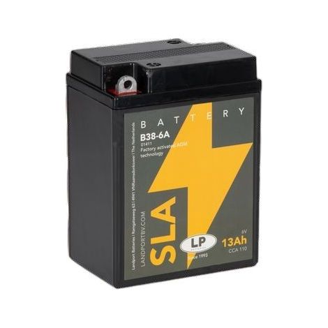 LANDPORT 2025/10 BATTERIE B38-6A SLA (MS B38-6A) 6V 13AH (CCN 110) 119X83X161 SANS ENTRETIEN - INONDÉE (10)