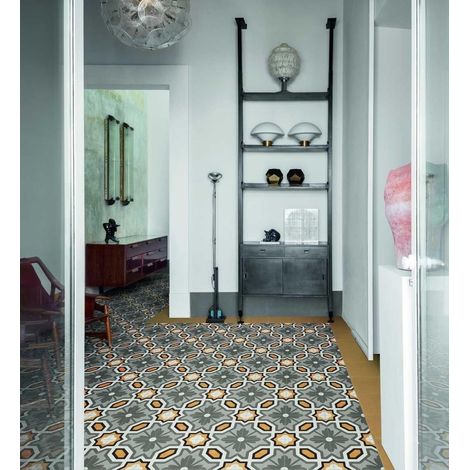 Carrelage Imitation Carreaux de Ciment D SEGNI COLORE Tappeto 6 20x20cm (1/2)