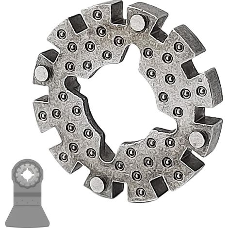 Adaptateur de Lame, Robuste et Facile à Utiliser, pour Adaptateur, Adaptateur Universel pour Lame de Scie Oscillante, pour Outils Électriques (argent) (1/5)