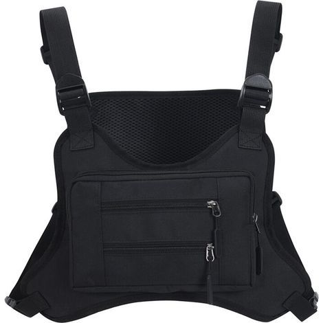(schwarz) Werkzeugtasche Reflektierende Brusttasche