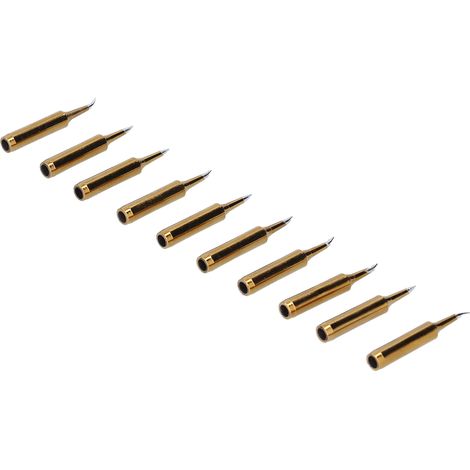 10 vergoldete Ersatz-Lötspitzen, Lötzubehör 60W900M-T-IS (1/5)