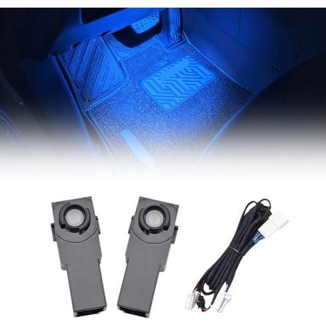 Adatto per Toyota RAV4 2019-2025 Accessori auto Illuminazione ambientale a LED per il vano piedi sotto il cruscotto Illuminazione interna 1 set (Blu) (1/5)